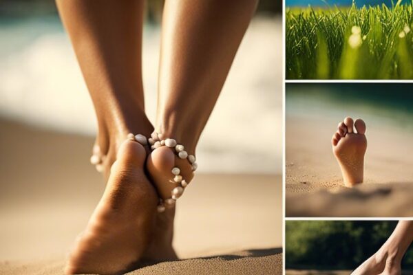 How does walking barefoot affect the body differently?