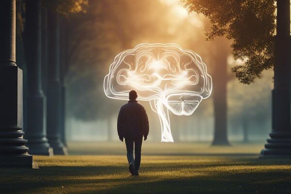 How does walking impact cognitive function and brain health?